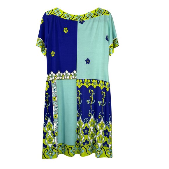 Donna Morgan Womens Size 14 Floral Patchwork Short-Sleeve Dress - Picture 5 of 6